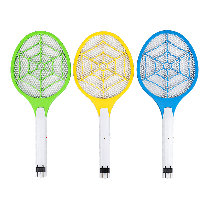 FF-007 3-Warna Palam Brazil Asid Plumbum Bateri 400mAh Elektrik Pemukul Nyamuk