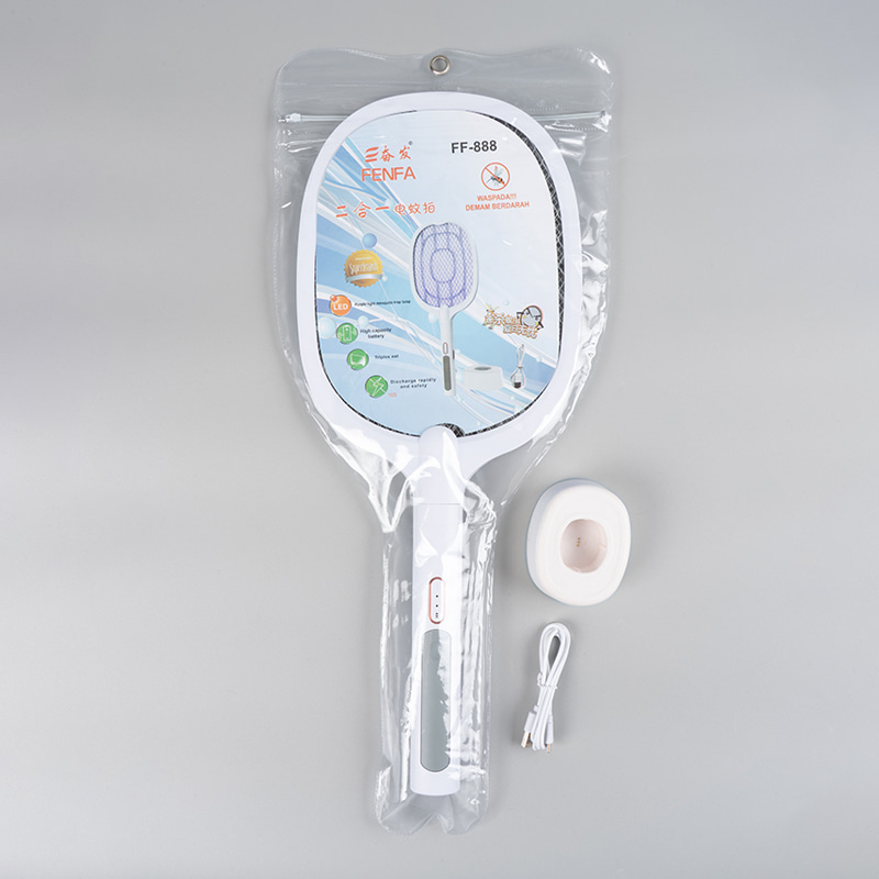 FF-888 1200mAh Wave LED Mosquito Swatter USB Boleh Dicas semula FF-888 1200mAh Wave LED Mosquito Swatter USB Boleh Dicas semula